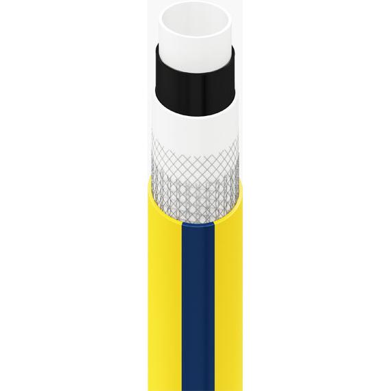 TUBO TWIST BIANCO/GIALLO 5/8" m 25