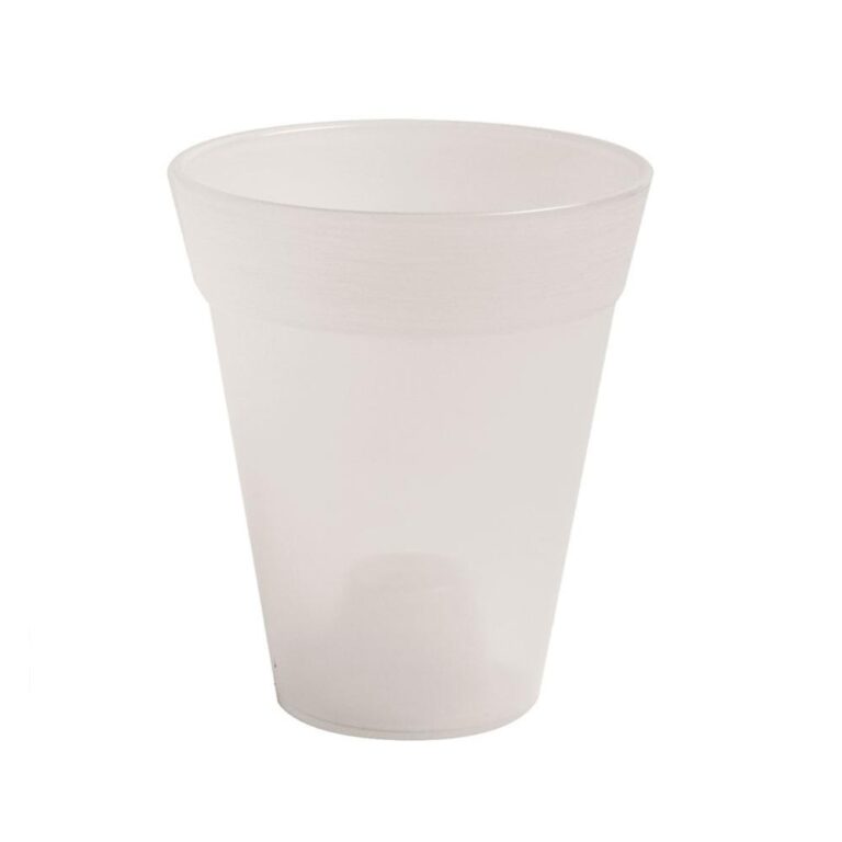 VASO DANTE cm 17 Bianco Trasparente