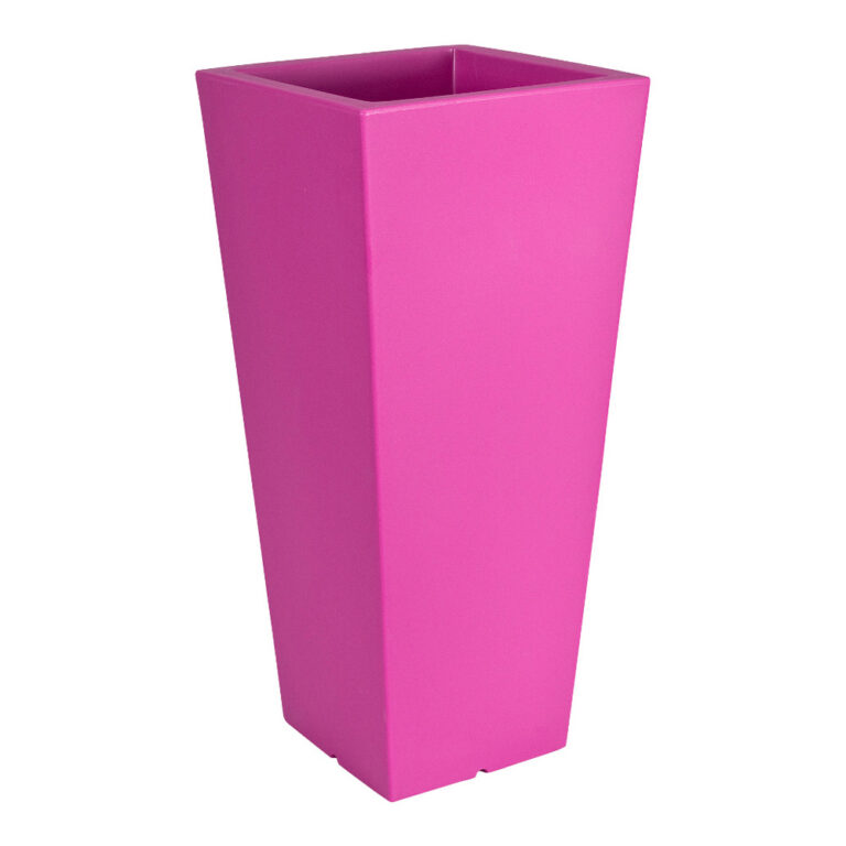 VASO HIGH SQUARE LIVING 15x15 Fucsia