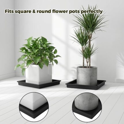 VASO HIGH SQUARE LIVING 15x15 Nero