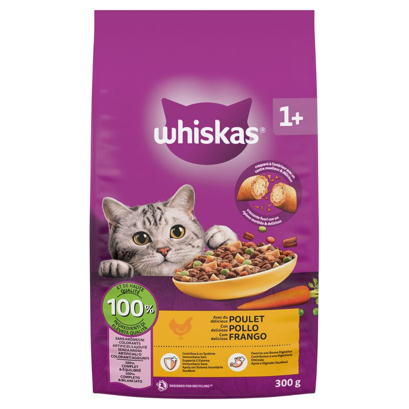 WHISKAS ADULT 1+ POLLO GR 300 WHISKAS ADULT 1+ POLLO GR 300