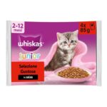 WHISKAS JUNIOR 4X85 gr Sel.Gustosa