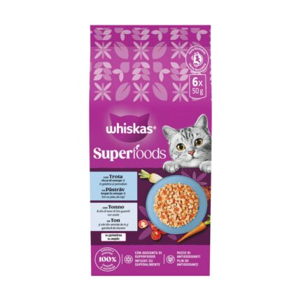 WHISKAS SUPERFOODS gr 50x6 Pesce