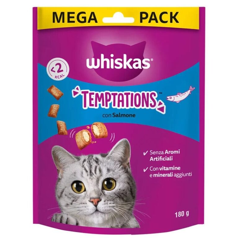 WHISKAS TEMPTATIONS gr 180 Salmone