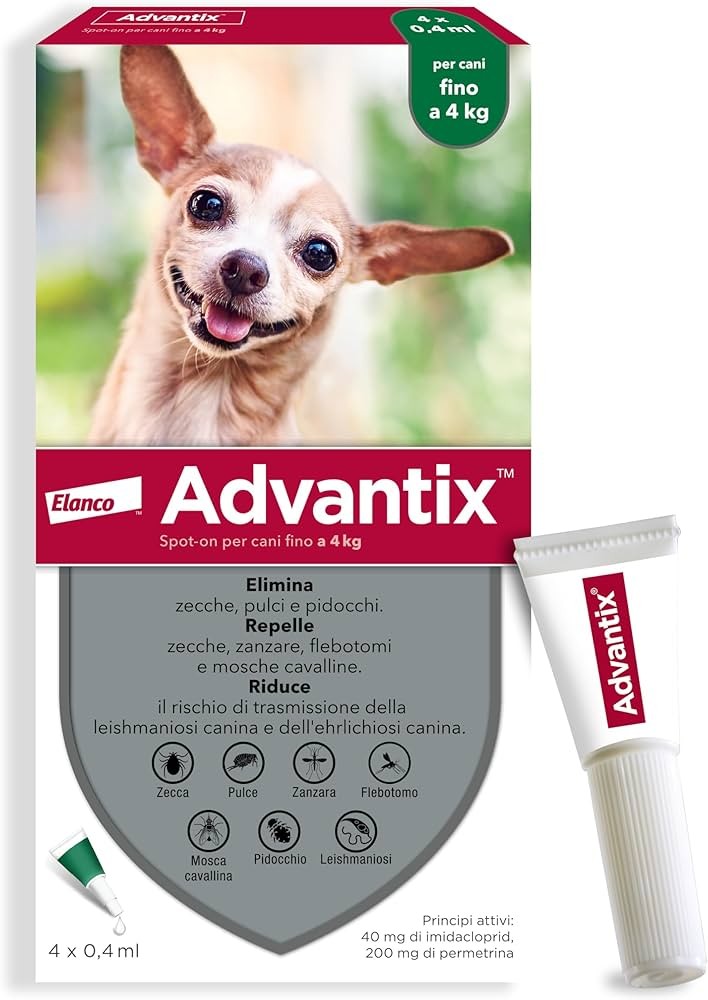 ADVANTIX Spot On CANE kg 0-4 4x0.4ml