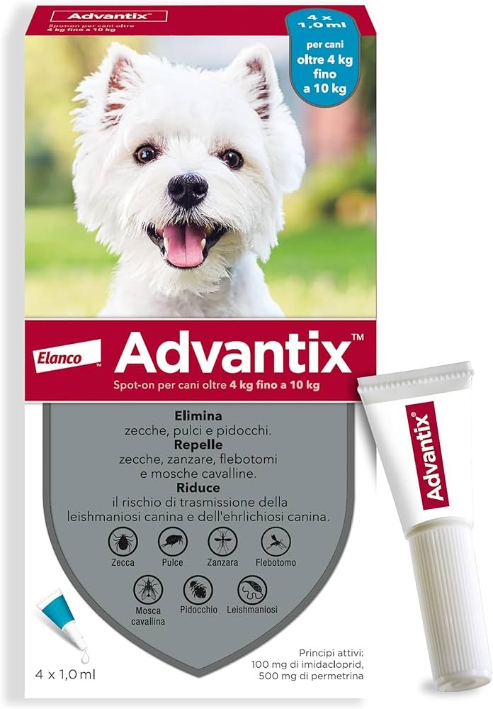ADVANTIX Spot On CANE kg 4-10 4x1ml
