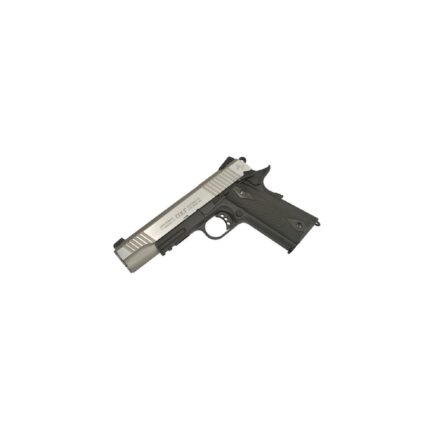 PISTOLA COLT 1911  CROME/BLACK FULL METAL SCARRELLANTE