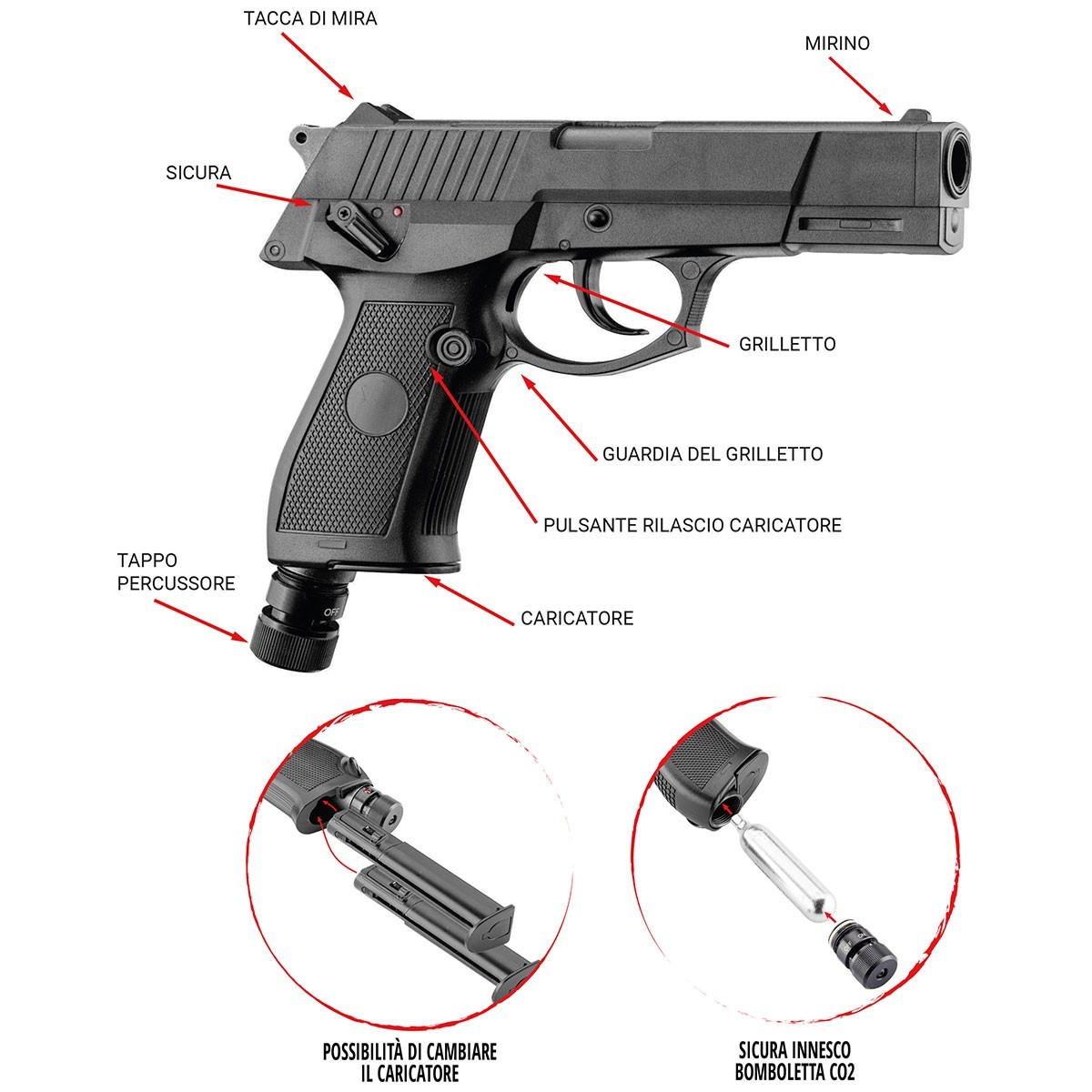 PISTOLA MARCATORE ARMAGEDDON C.50 7,5 JULE