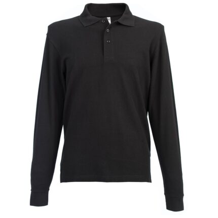 POLO M/L COL.NERO TG.XXL